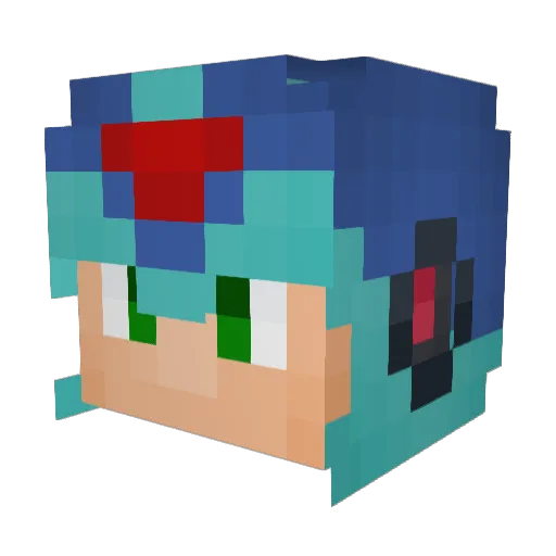 Golenpi2 Minecraft avatar head, 3D render