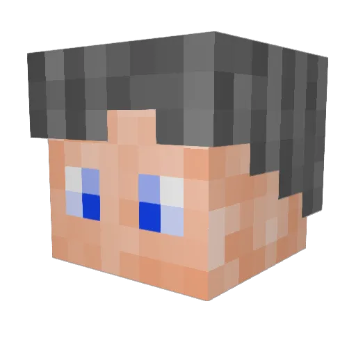 Golf2GTD Minecraft avatar head, 3D render