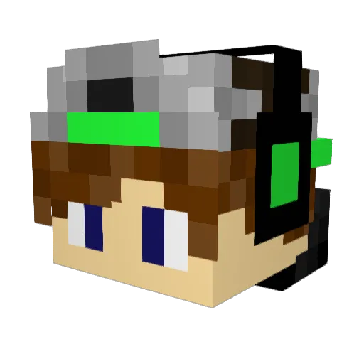 Golf_Pro Minecraft avatar head, 3D render