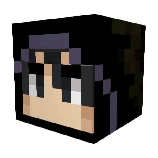 Golfo Minecraft avatar head, 3D render