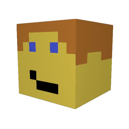 Goliath15 Minecraft avatar head, 3D render