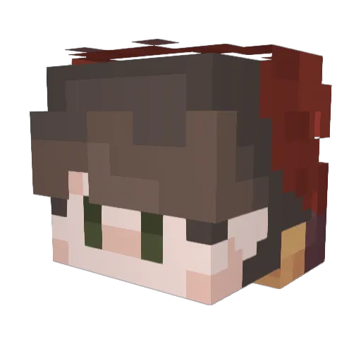 GolishBoss Minecraft avatar head, 3D render