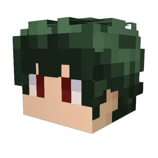 Golisobro Minecraft avatar head, 3D render