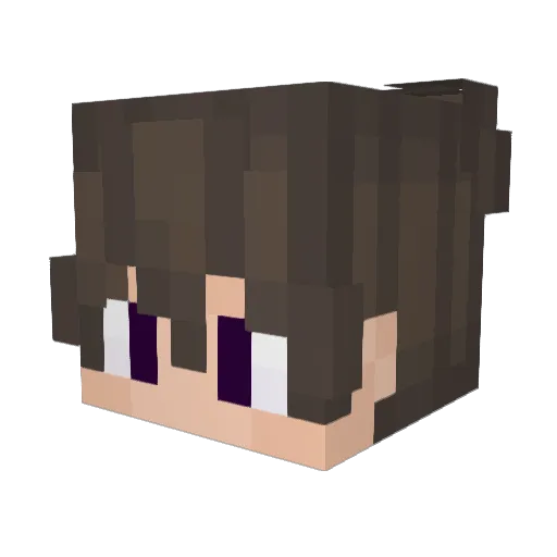 Golle69 Minecraft avatar head, 3D render