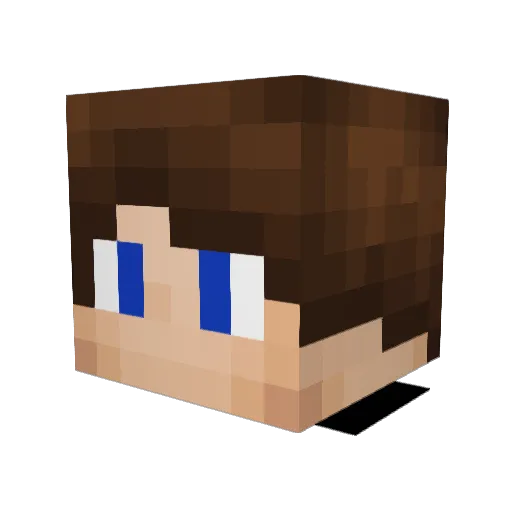 Golle_ Minecraft avatar head, 3D render