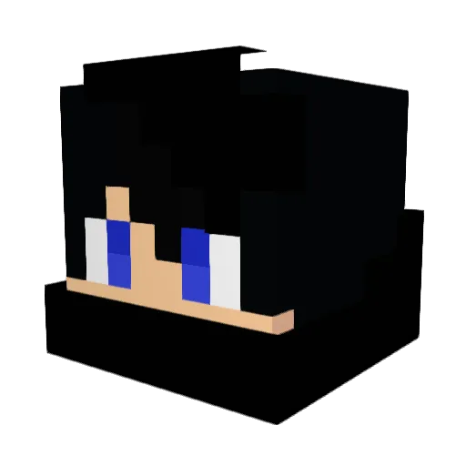 Gollerbua Minecraft avatar head, 3D render