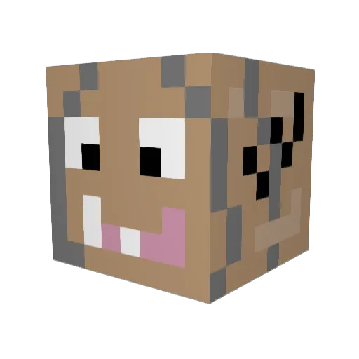 Gollum118 Minecraft avatar head, 3D render