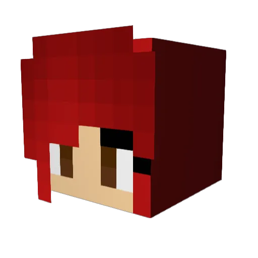 Golmaner Minecraft avatar head, 3D render