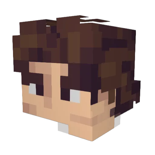 Golpippi Minecraft avatar head, 3D render