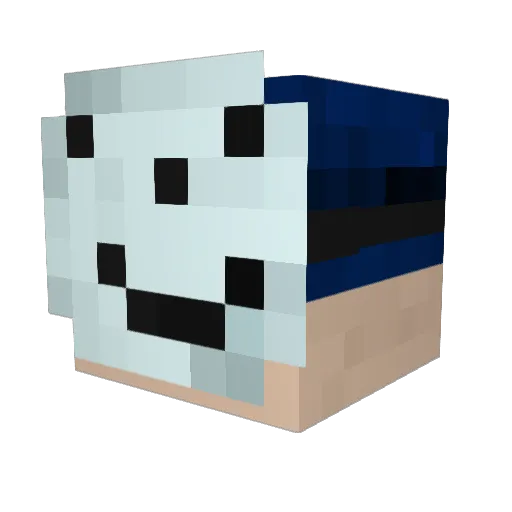 Golubovic Minecraft avatar head, 3D render