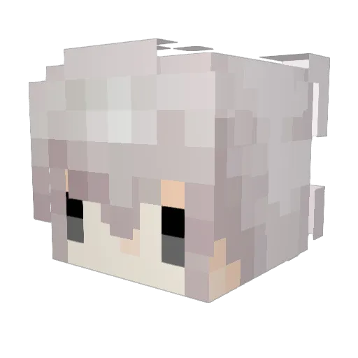 Golug Minecraft avatar head, 3D render