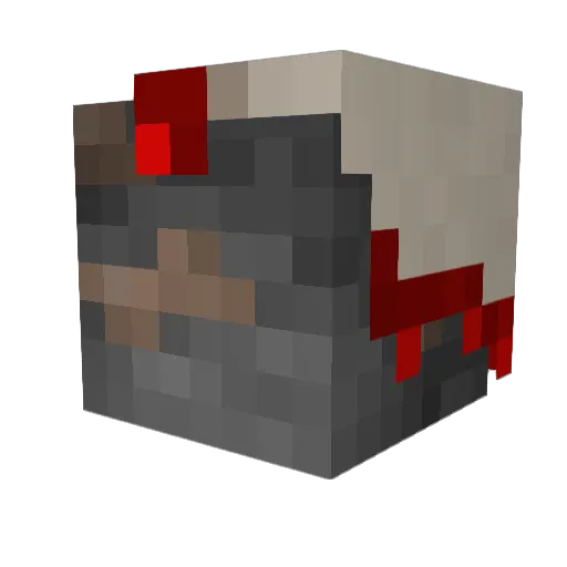 Golui Minecraft avatar head, 3D render