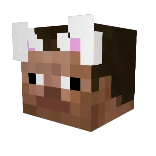 GolvTak Minecraft avatar head, 3D render
