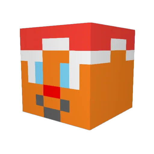 GolvinP Minecraft avatar head, 3D render
