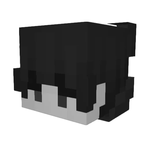 Golyx Minecraft avatar head, 3D render