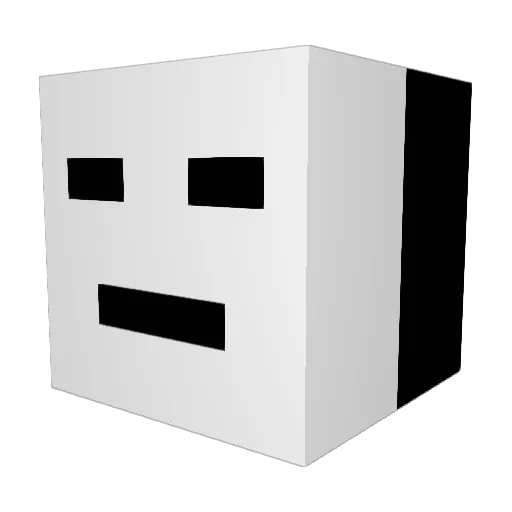 Gom1008 Minecraft avatar head, 3D render