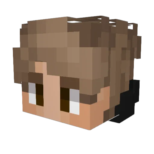 GomDong22 Minecraft avatar head, 3D render