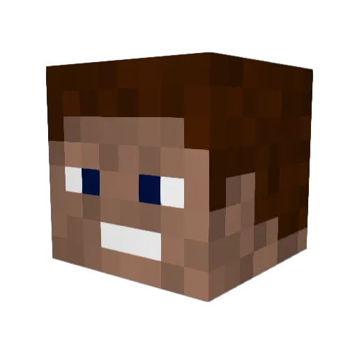 GomDzix Minecraft avatar head, 3D render