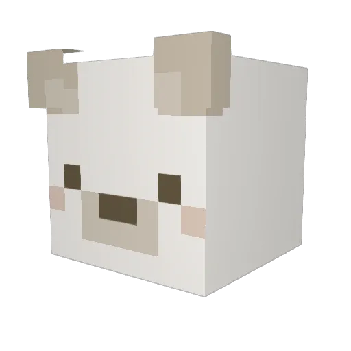 Gom_teng2 Minecraft avatar head, 3D render