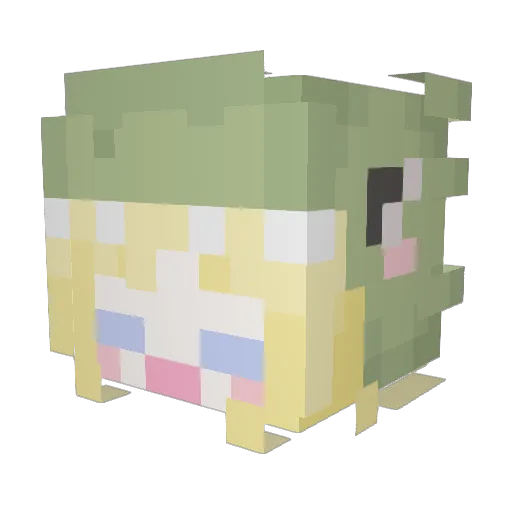 Goma__R Minecraft avatar head, 3D render