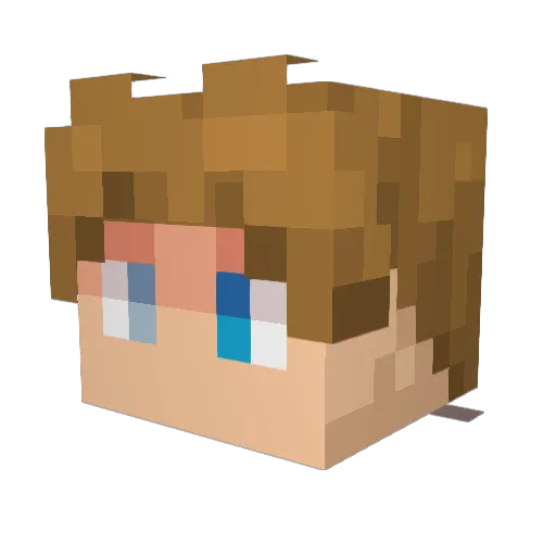 Gomar05 Minecraft avatar head, 3D render