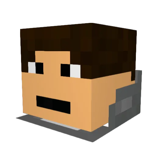 Gombi29 Minecraft avatar head, 3D render