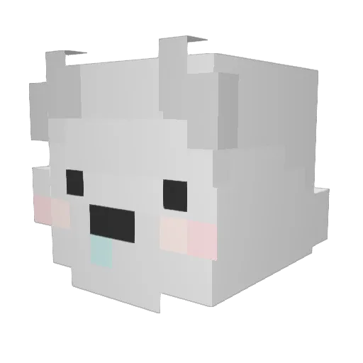 Gombo99 Minecraft avatar head, 3D render