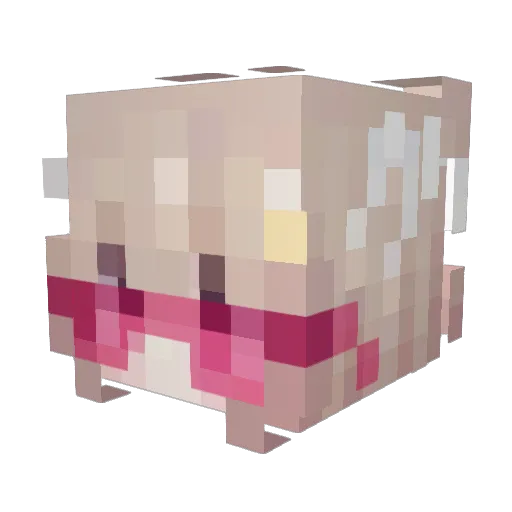 Gombok Minecraft avatar head, 3D render
