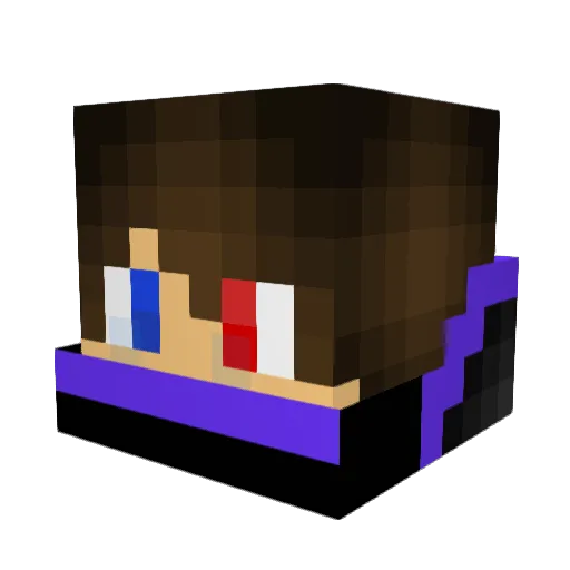 Gomcrack406 Minecraft avatar head, 3D render