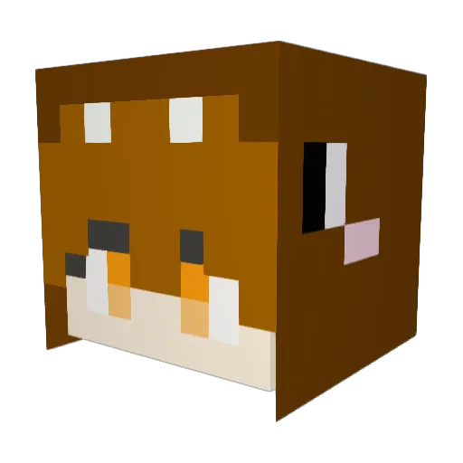 Gomdori1258 Minecraft avatar head, 3D render