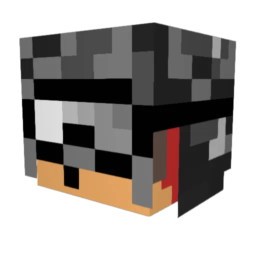 Gomer405 Minecraft avatar head, 3D render
