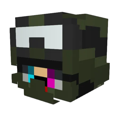 Gomesus7 Minecraft avatar head, 3D render