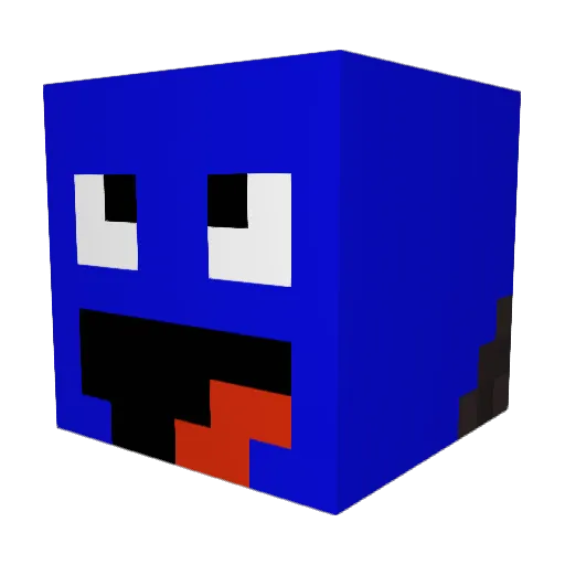 GomewaffelHD Minecraft avatar head, 3D render