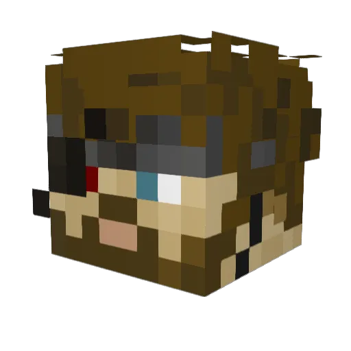 Gomezubi Minecraft avatar head, 3D render