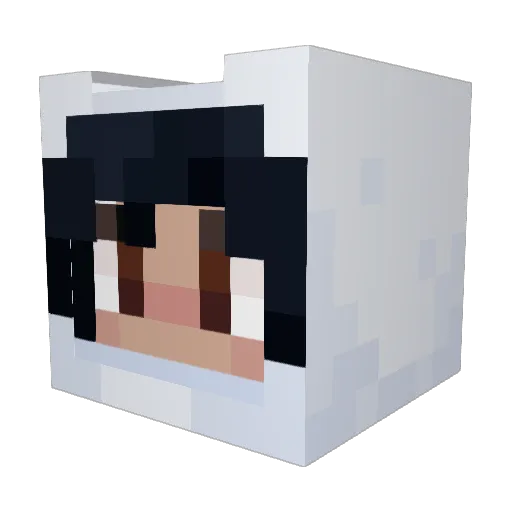 Gomitas727 Minecraft avatar head, 3D render