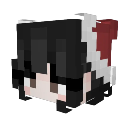 Gomjeon Minecraft avatar head, 3D render