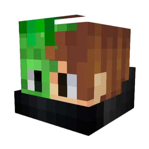 GommeRandyJard Minecraft avatar head, 3D render