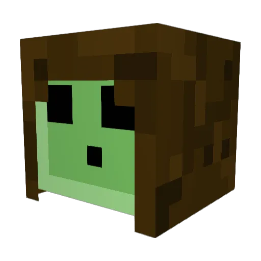 Gommorah1 Minecraft avatar head, 3D render