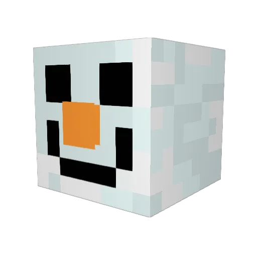 Gommynator Minecraft avatar head, 3D render