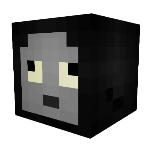 Gomorph Minecraft avatar head, 3D render