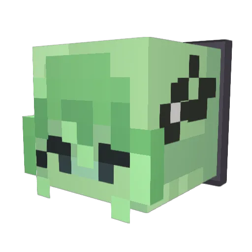 Gompfter Minecraft avatar head, 3D render