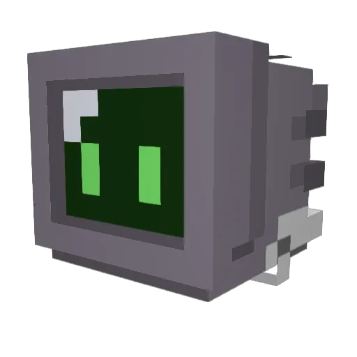 Gomso Minecraft avatar head, 3D render