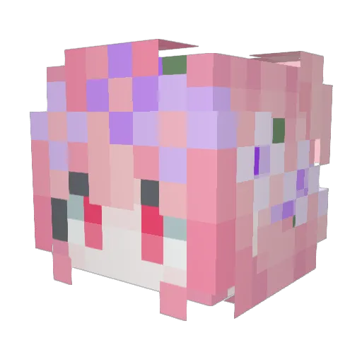 GonTNT Minecraft avatar head, 3D render