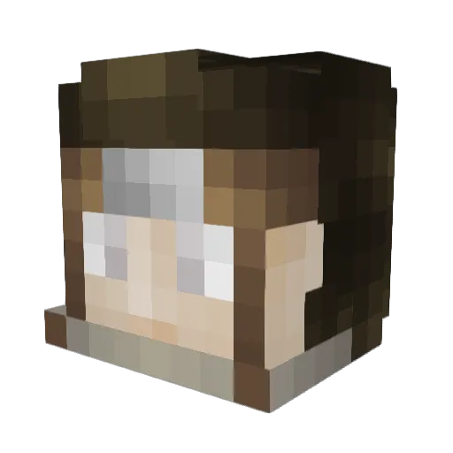 Goncaalvv4es Minecraft avatar head, 3D render
