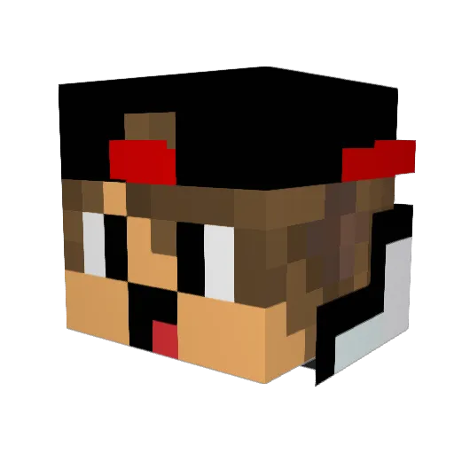 Goncalo26 Minecraft avatar head, 3D render