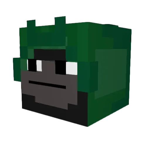 Gonchuelo Minecraft avatar head, 3D render