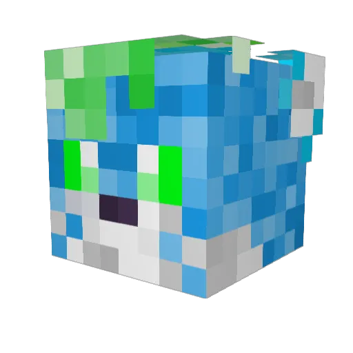 Gondaro254 Minecraft avatar head, 3D render