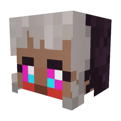 Gone4EV Minecraft avatar head, 3D render
