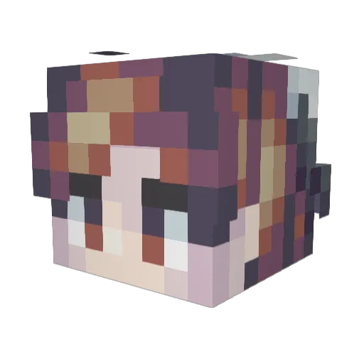 GoneisHere Minecraft avatar head, 3D render