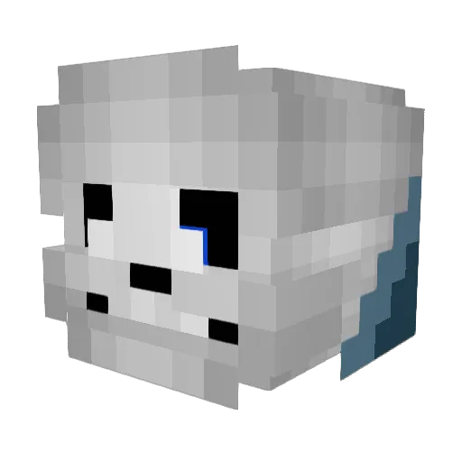 Gonewiththeflow Minecraft avatar head, 3D render